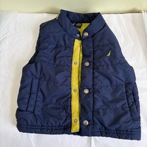 Nautica Kids Navy and Yellow Vest